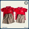 đồng phục mầm non màu đỏ